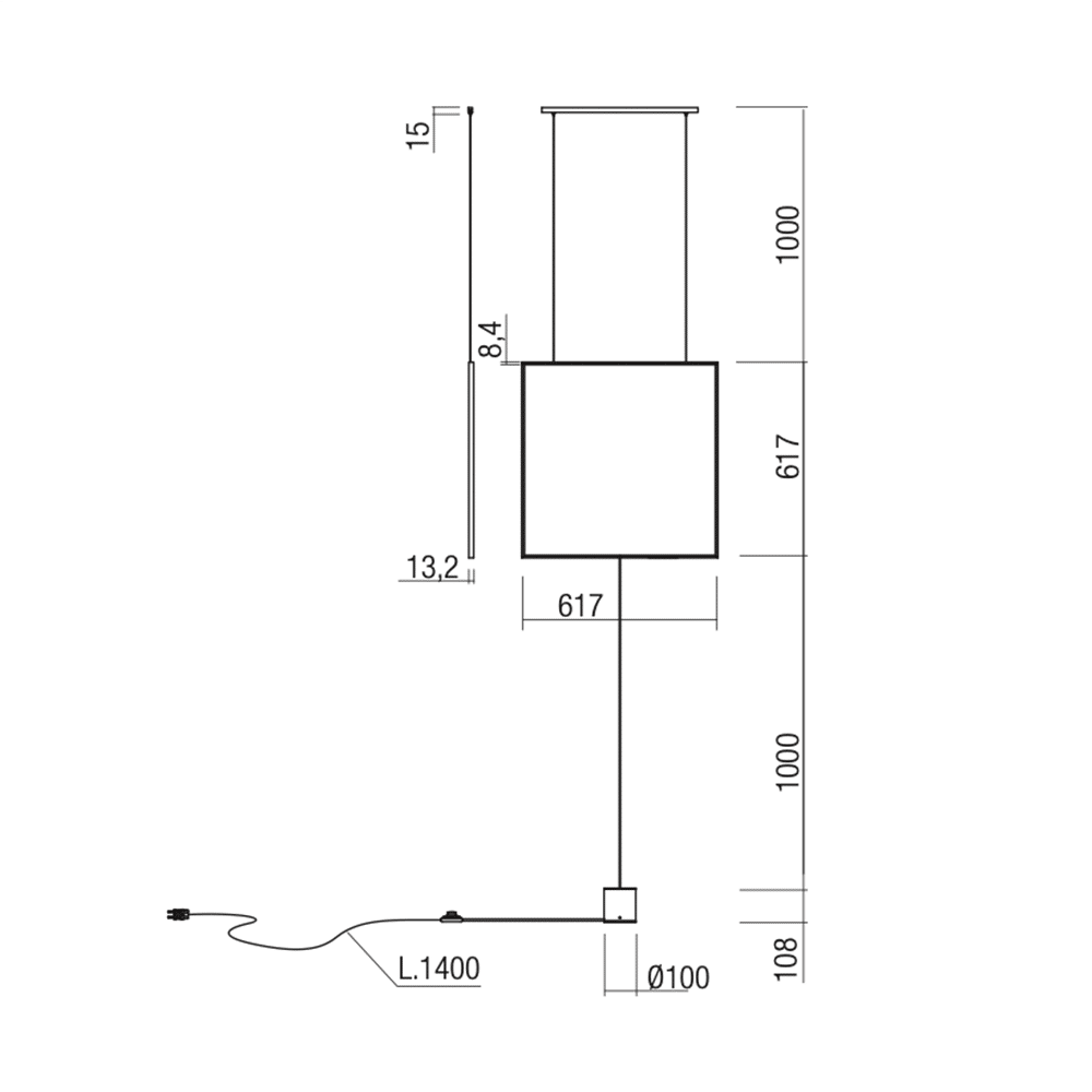 Slick-quadrata-piccola-Redo-prisma-light-lampada-sospensione-piantana-dimensioni-shop-online-noci