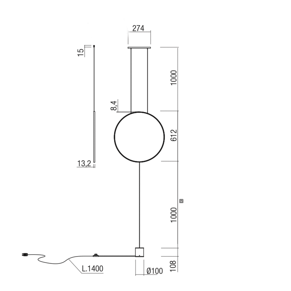 Slick-rotonda-piccola-Redo-prisma-light-lampada-sospensione-piantana-dimensioni-shop-online-noci