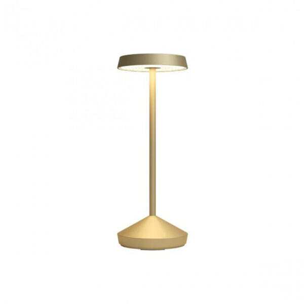 Sophie 90318 lampada da tavolo ricaricabile Redo oro opaco Prisma Light shop illuminazione