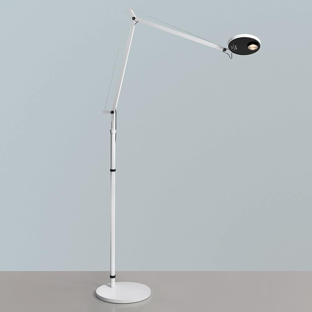 Demetra Professional Reading Floor 1740020A con rilevatore di presenza Artemide Bianco Prisma Light illuminazione