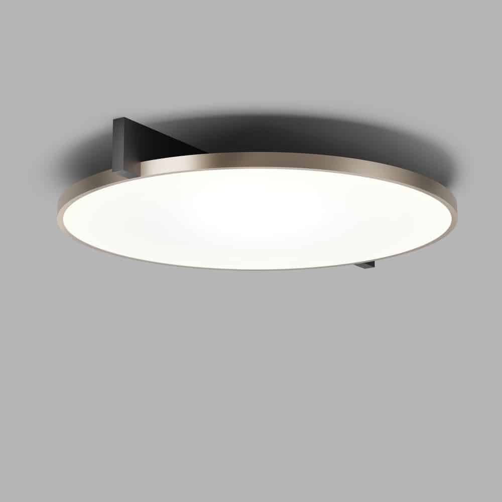 INLAY ROUND C3 lampada da soffitto LED SWITCH TUNE900020 Light point nero opaco e oro satinato Prisma Light 1 illuminazione