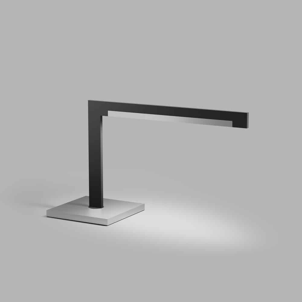 INLAY T2 Lampada da tavolo LED SWITCH TUNE 900051 Light Point Nero Opaco e Argento Satinato Prisma Light illuminazione