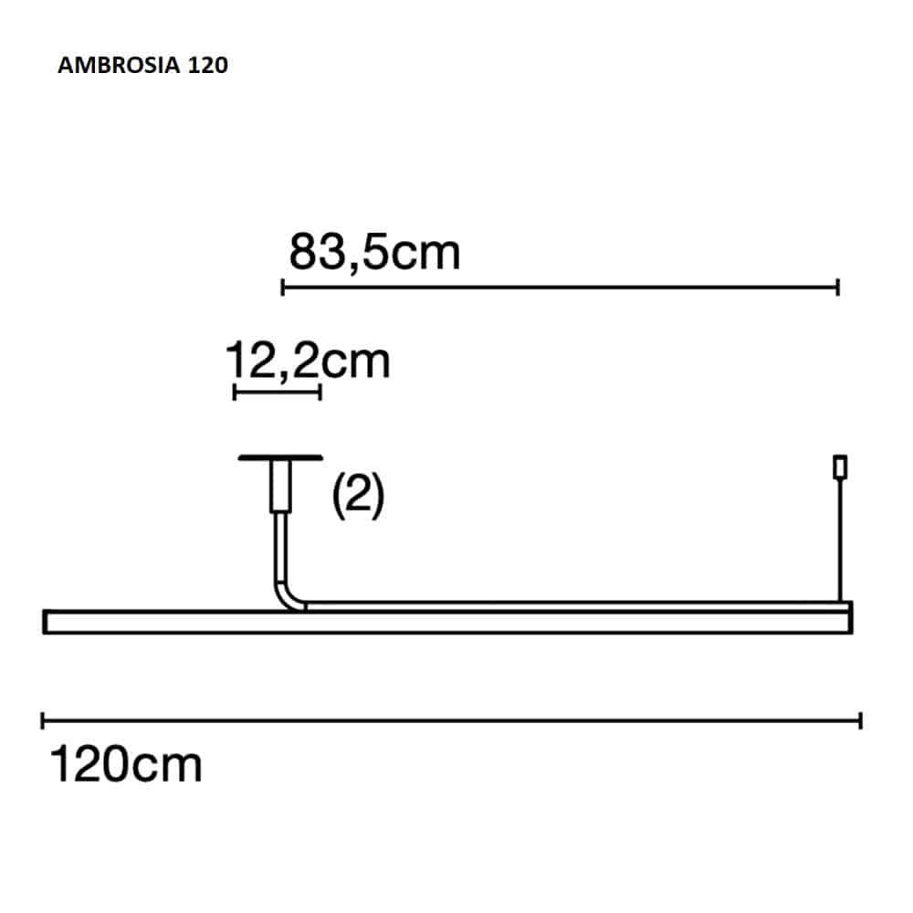 Ambrosia 120 - Lampada a Soffitto - immagine 4