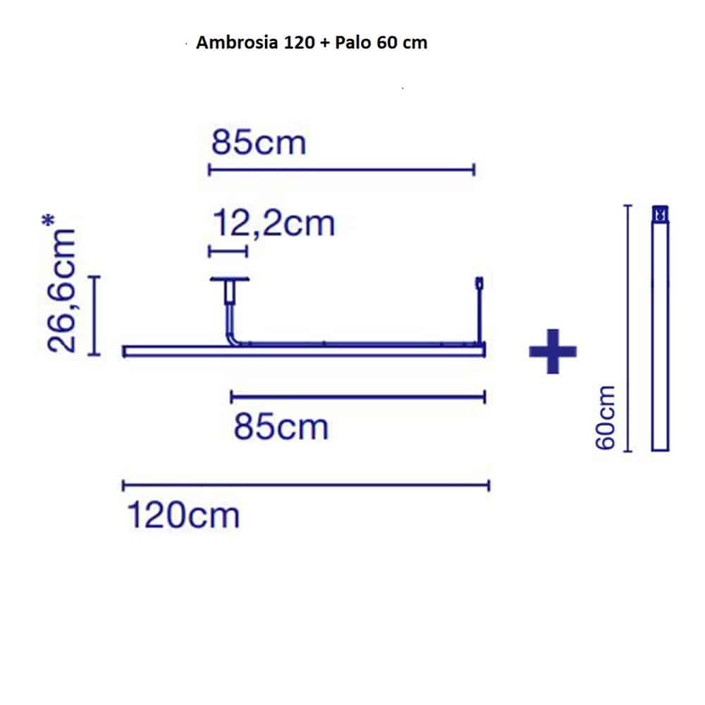 Ambrosia 120 - Lampada a Soffitto - immagine 7