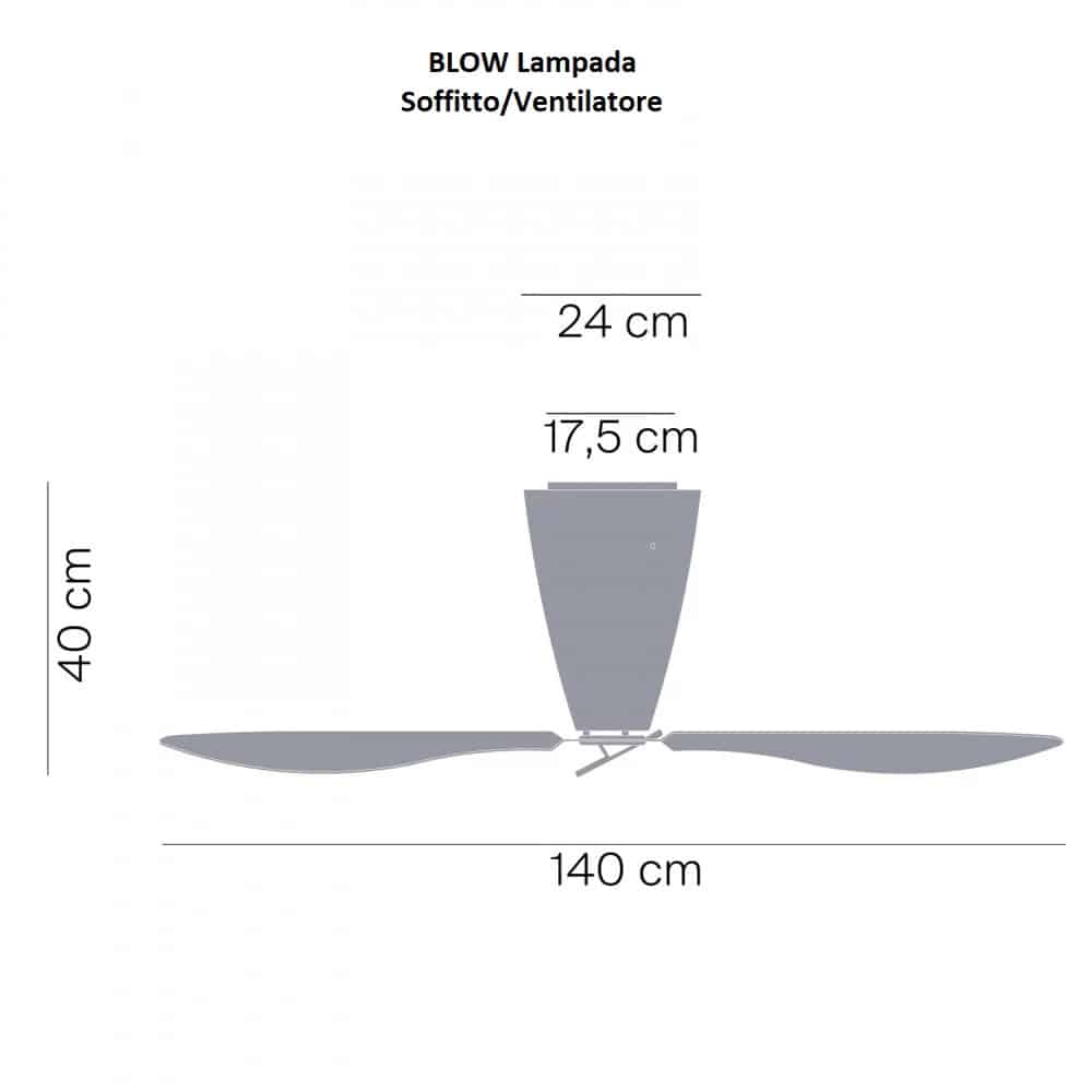 Blow - Lampada Soffitto/Ventilatore - immagine 5