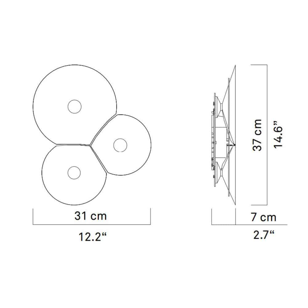 Bulbullia D95A3 - Lampada da Parete/Soffitto - immagine 6