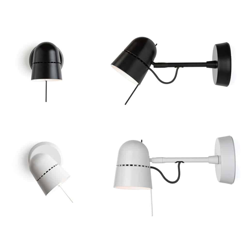 Counterbalance Spot lampada parete soffitto LED Luceplan bianco e nero Prisma Light illuminazione e consulenza