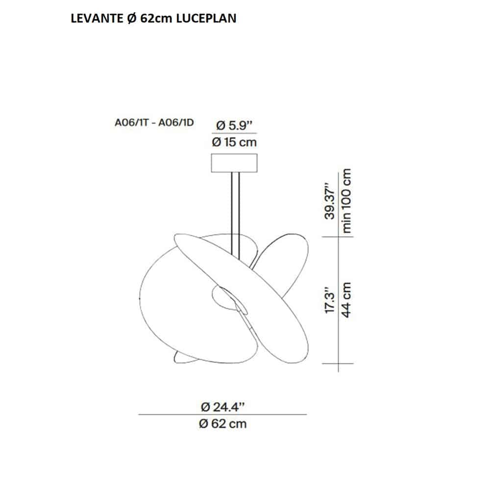 Levante Ø 62 cm - Lampada a Sospensione - immagine 5
