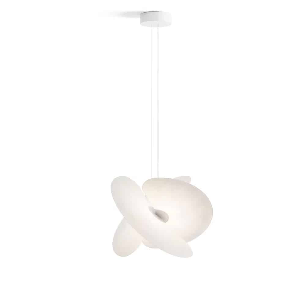 Levante di Luceplan Lampada a sospensione Ø 62 cm A06 1D dimmerabile Push DALI 25W Bianco Prisma Light illuminazione e consulenza
