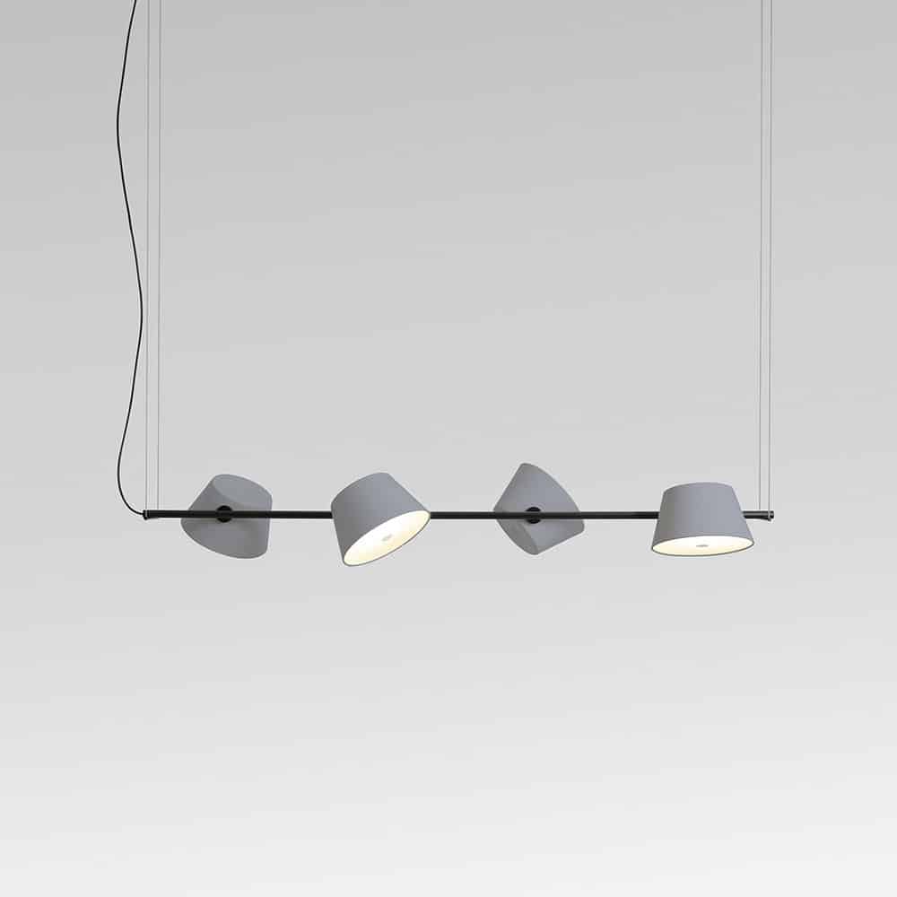 Tam Tam 4-Sospensione Marset Silver Grey Prisma Light illuminazione e consulenza