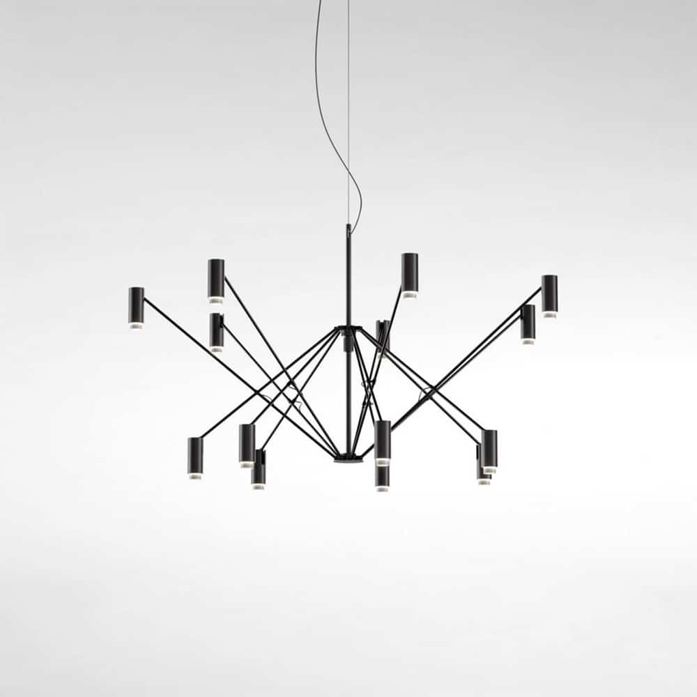 The W Sospensione Led A705-001-3937 Marset colore Avorio Prisma Light illuminazione e progettazione