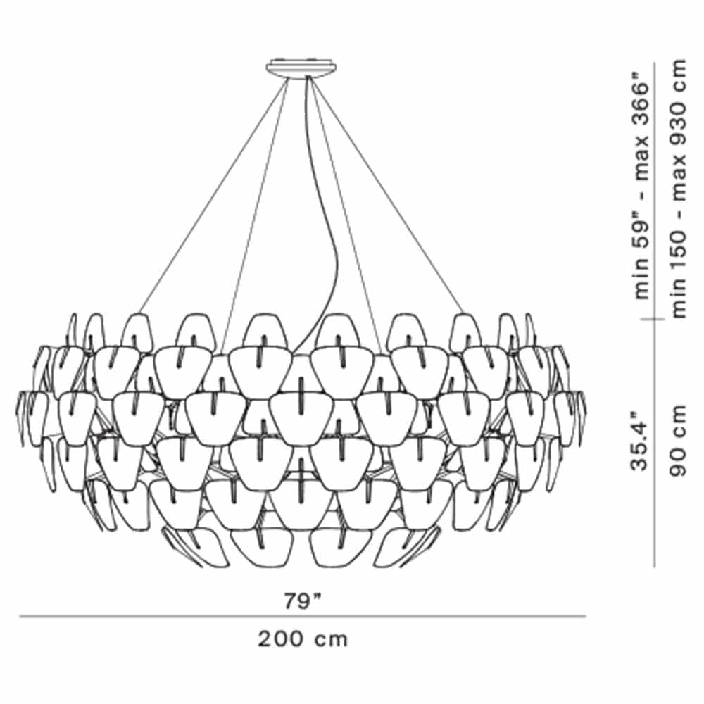 Hope D66/105 - Lampada a Sospensione ∅200 cm - immagine 6