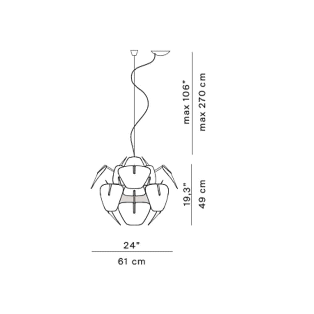 Hope D66/12 - Lampada a Sospensione ∅61 cm - immagine 3
