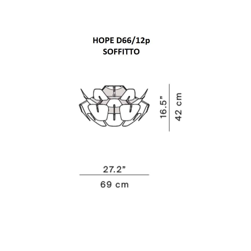 Hope D66/12p - Lampada da Soffitto ∅69 cm - immagine 6