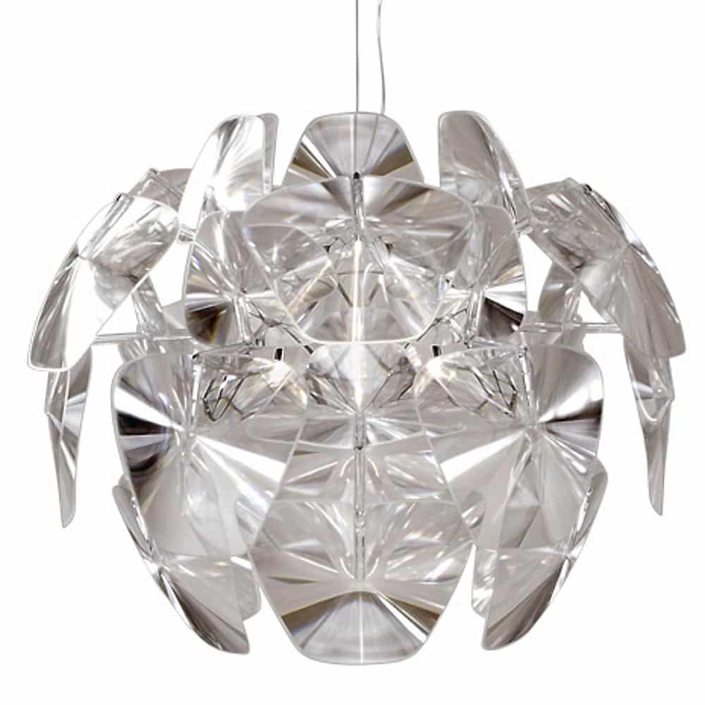 HOPE D66-18 Sospensione ∅72 LED di Luceplan Colore trasparente Prisma Light