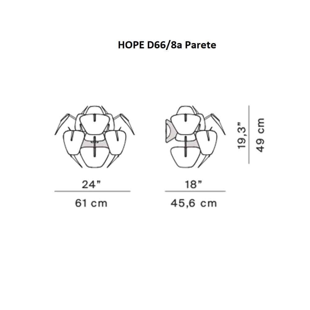 Hope D66/8a - Lampada da Parete ∅61 cm - immagine 5
