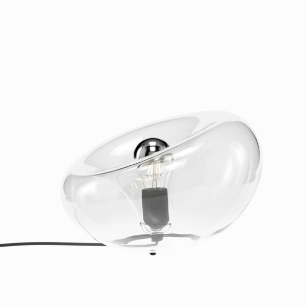 LIGHTBODY BOLT T lampada da tavolo Leucos vetro soffiato a bocca trasparente Prisma Light illuminazione e consulenza