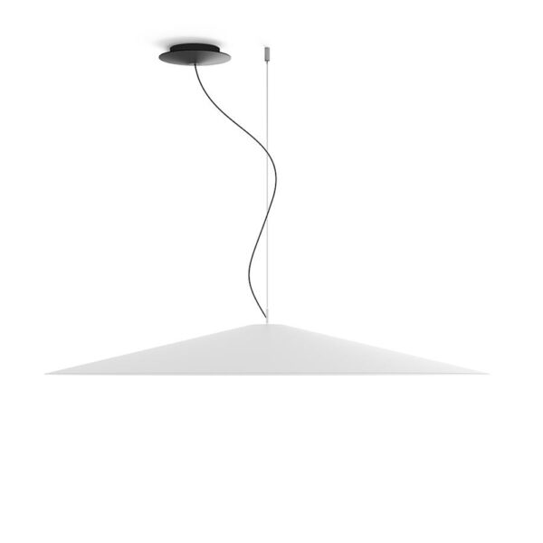Koinè lampada a sospensione LED Luceplan Ø 110 cm 2700K Bianco opaco Dmmer DALI Prisma Light