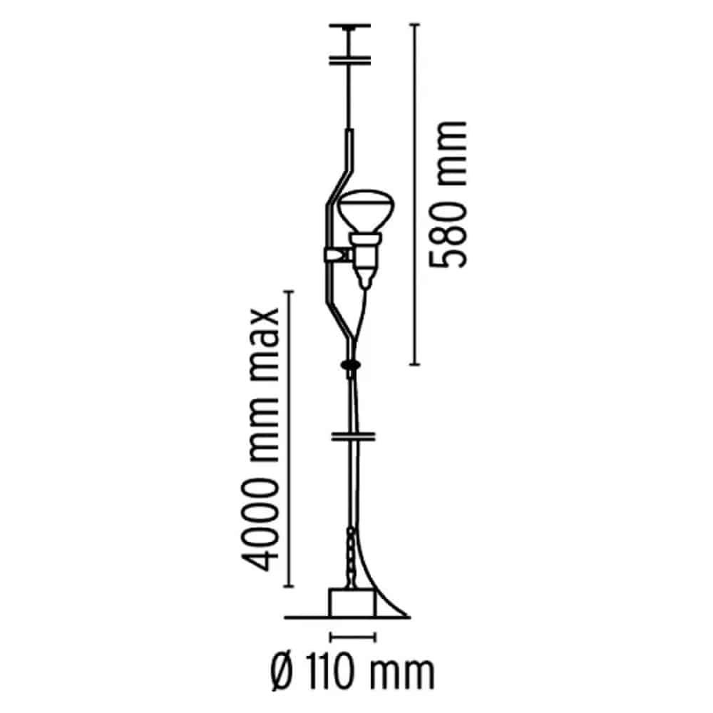 Parentesi - Lampada a Sospensione/Terra FLOS - immagine 4