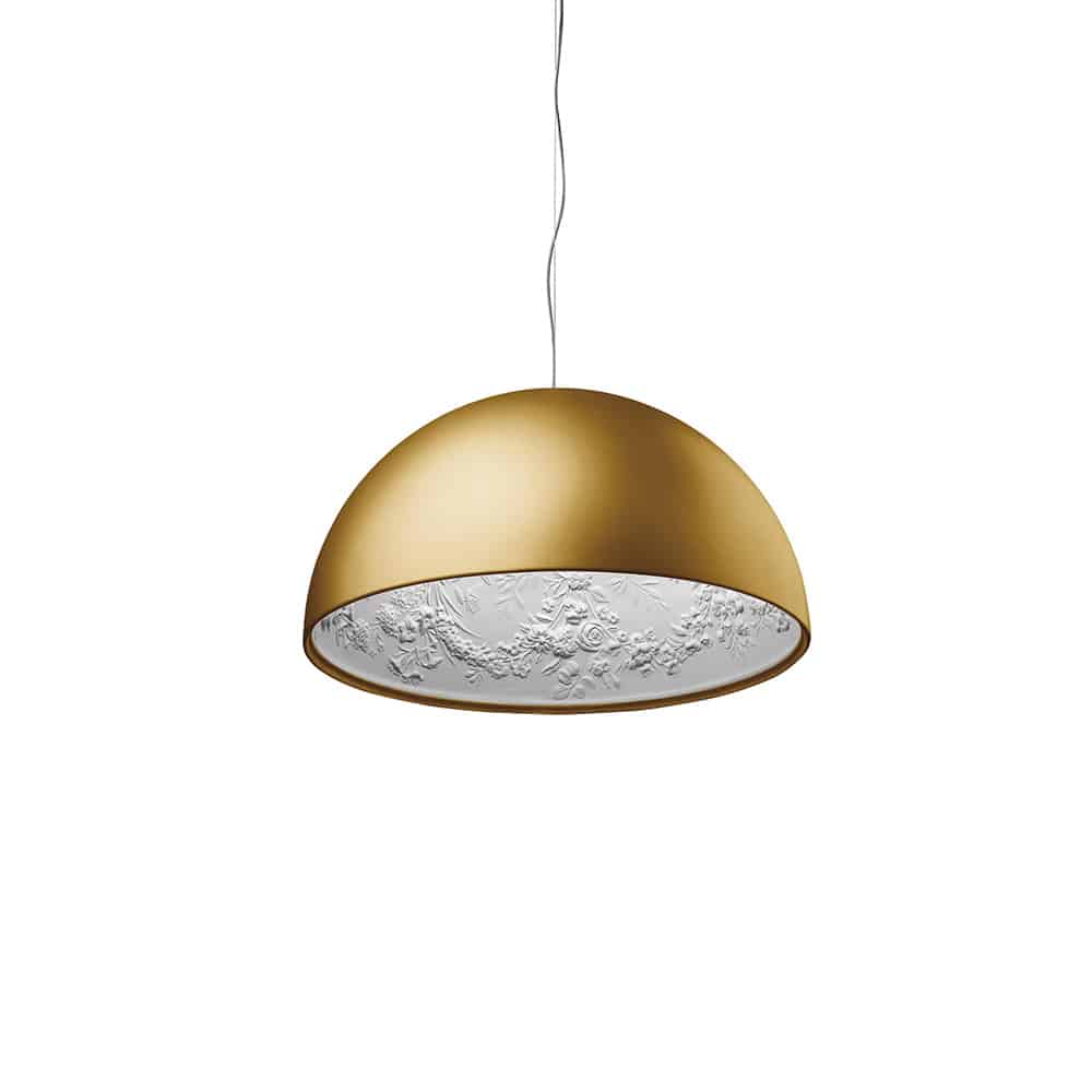 Skygarden 2 Lampada a Sospensione Flos colore oro F0002044 Prisma Light illuminazione e consulenza