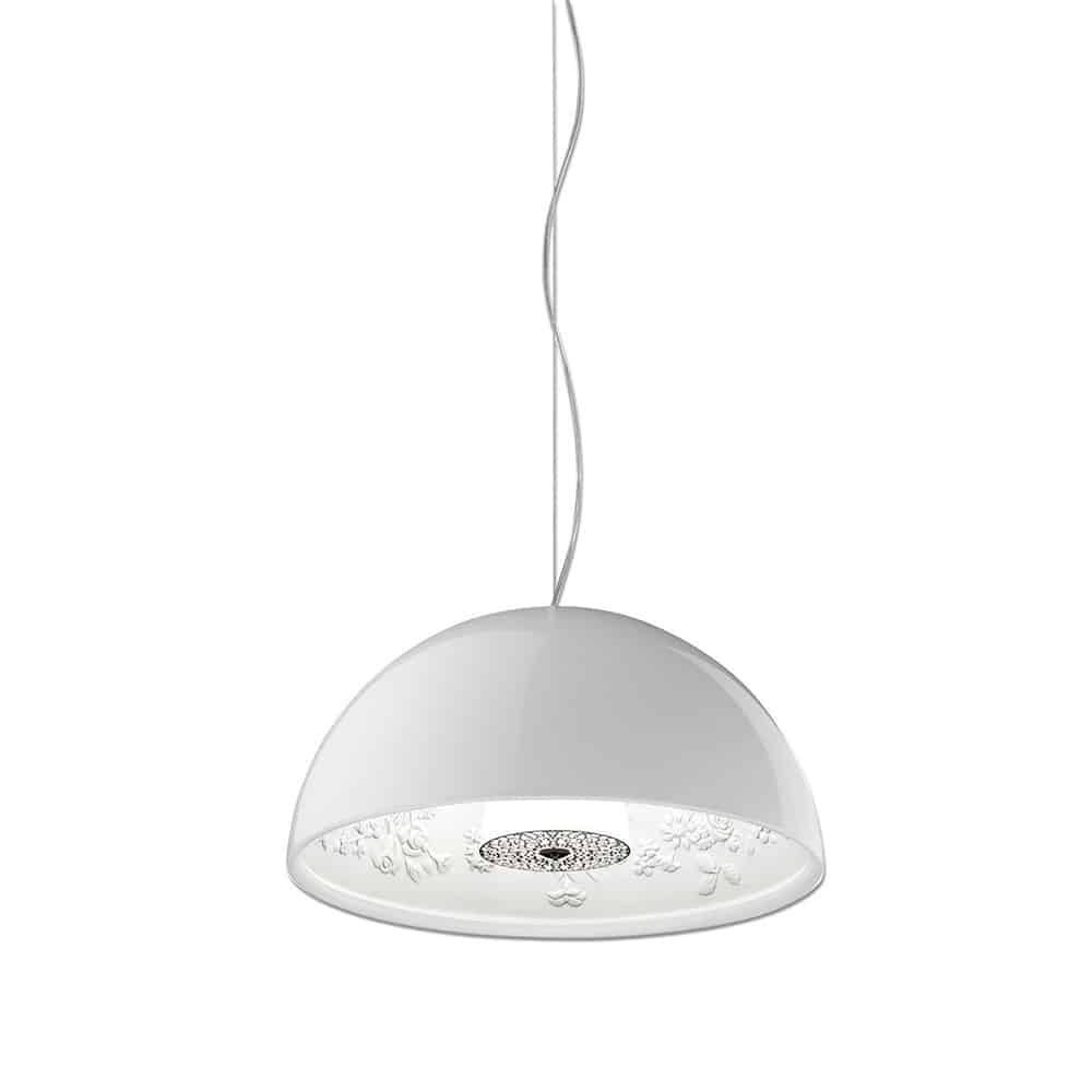 Skygarden Small Lampada a Sospensione Flos colore bianco lucido F6405009 Prisma Light illuminazione e consulenza