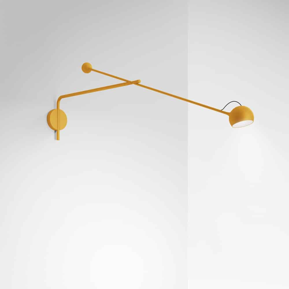 IXA Parete L-lampada da Parete a braccio LED -Artemide colore Giallo 1114040A Prisma Light