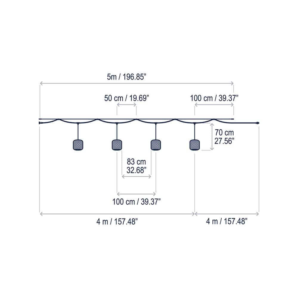 Nans Catenary S/16/4L - Lampada a Sospensione Outdoor - immagine 3