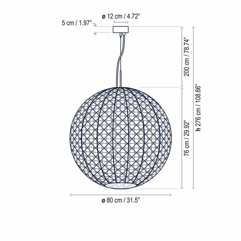 Nans Sphere S/ - Lampada a Sospensione Outdoor - immagine 9