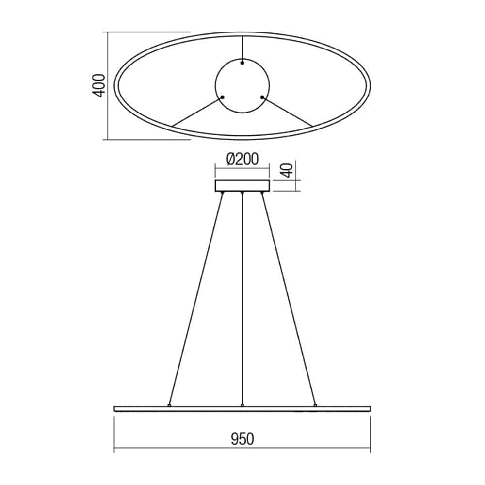 Leo Singolo Anello - Lampada a Sospensione - immagine 3