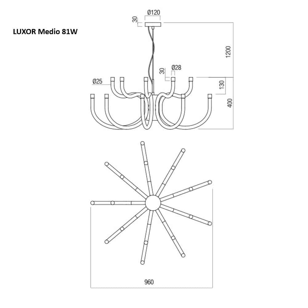 Luxor Lampadario - Lampada a Sospensione - immagine 8