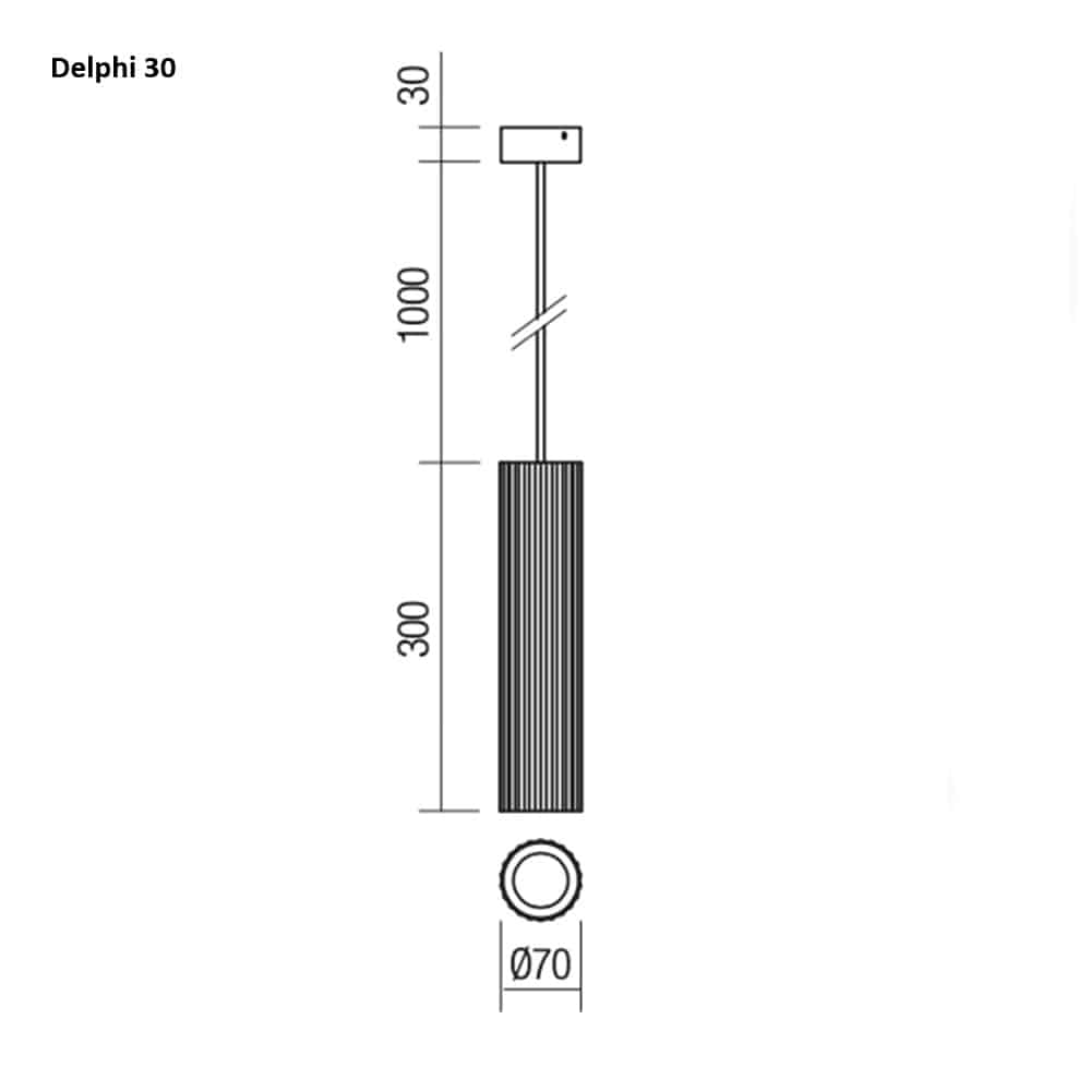 Delphi Mono - Lampada a Sospensione - immagine 5
