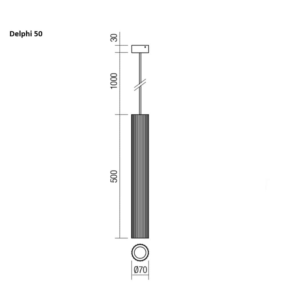 Delphi Mono - Lampada a Sospensione - immagine 4