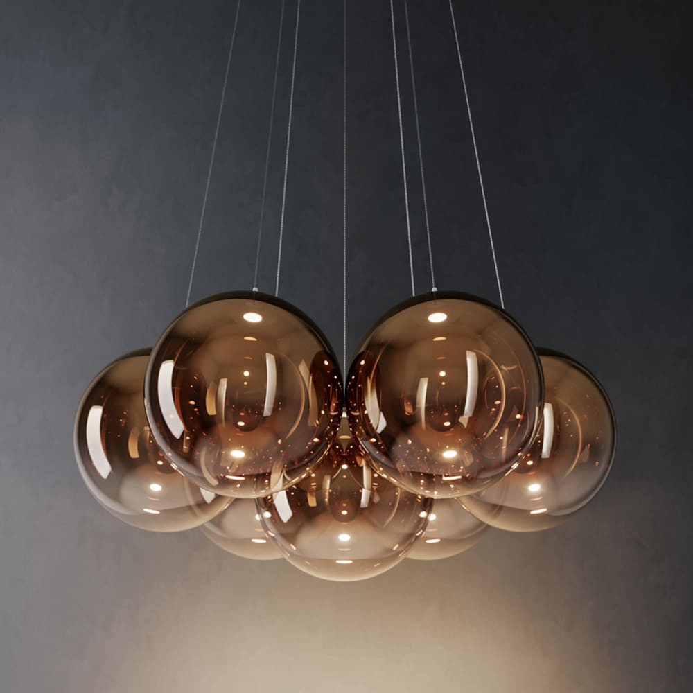 Random-Cloud-7-23-lampada-a-sospensione-Lodes-Colore-bronzo-lucido-2700-K-22121-4627-dettaglio-prisma-Light novità