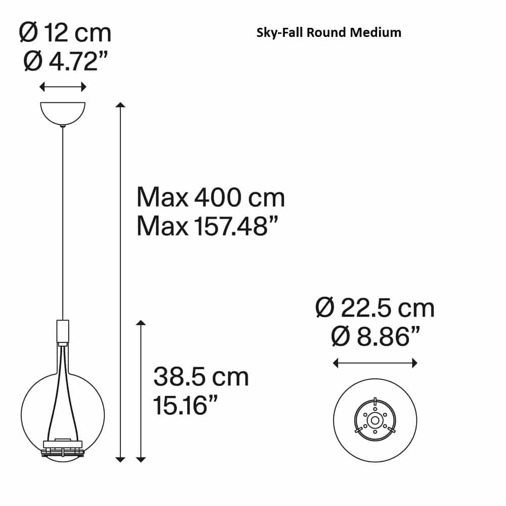Sky-Fall Round Medium - Lampada a Sospensione Studio Italia Design - immagine 6