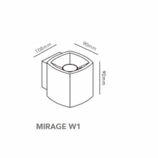Mirage W - Lampada a Parete da interno ed esterno - immagine 12