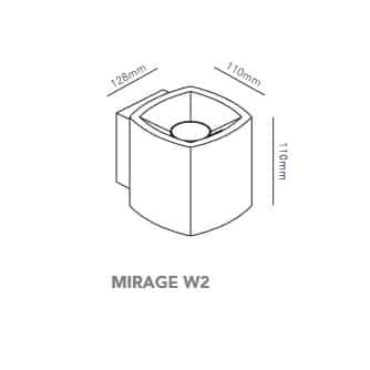 Mirage W - Lampada a Parete da interno ed esterno - immagine 11