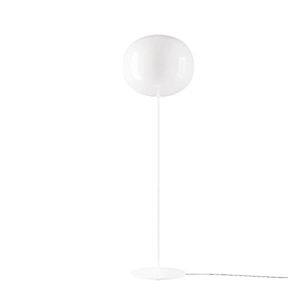 Volum-Short-42-Lampada-da-terra-Lodes-18772-1200-Diffusore-in-vetro-soffiato-bianco-lucido-montatura-in-metallo-Bianco-Prisma-Light