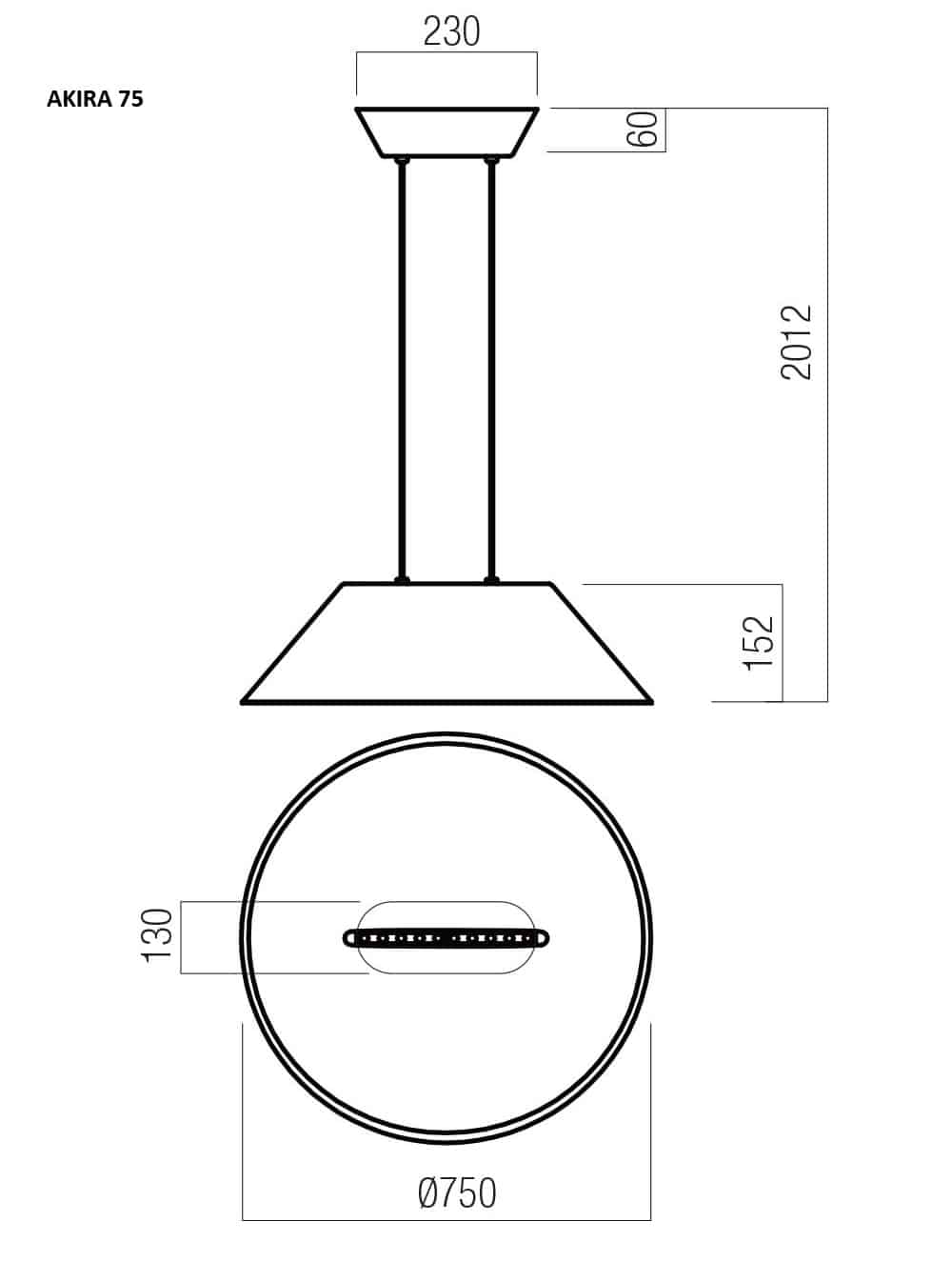 AKIRA - Lampada a Sospensione Fonoassorbente - immagine 4