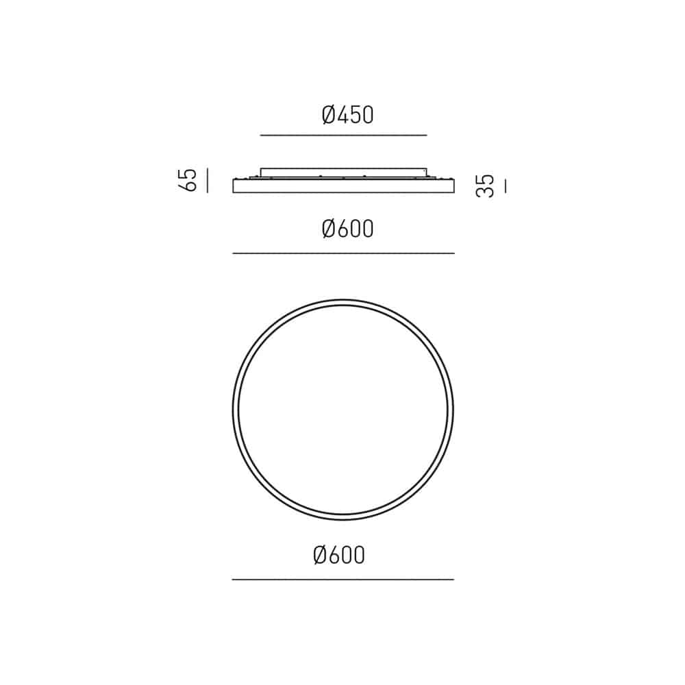 AELA 60 P/M - Lampada da Parete/Soffitto - immagine 5