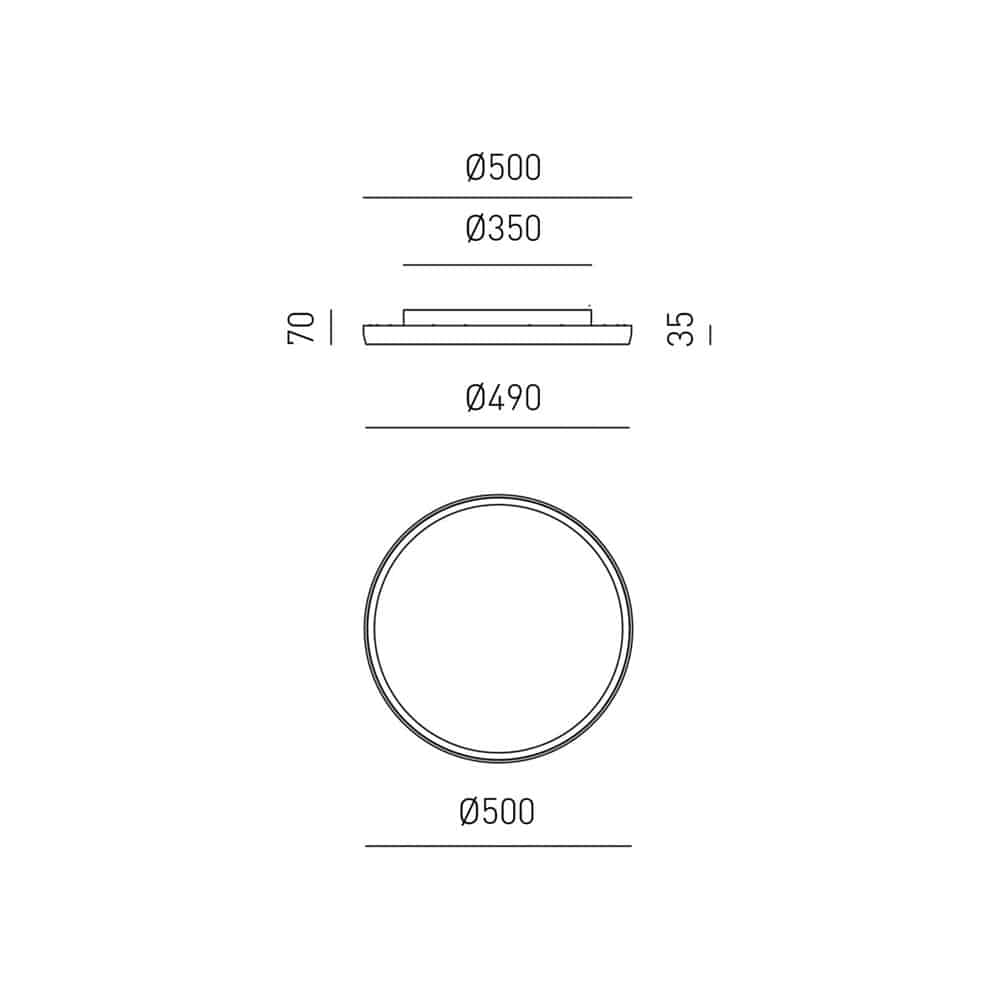 ACELIA 50 P/M - Lampada da Parete/Soffitto - immagine 6