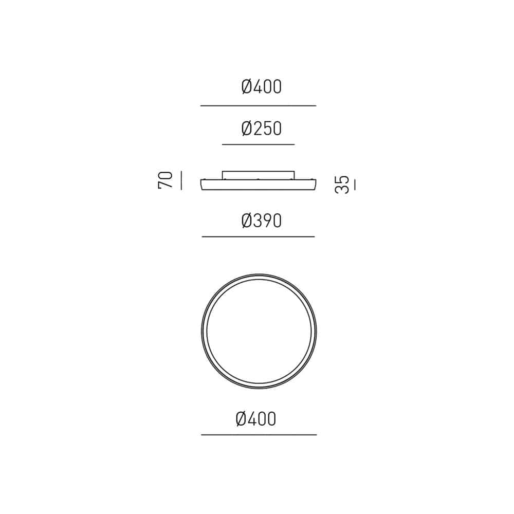 ACELIA 40 P/P - Lampada da Parete/Soffitto - immagine 6