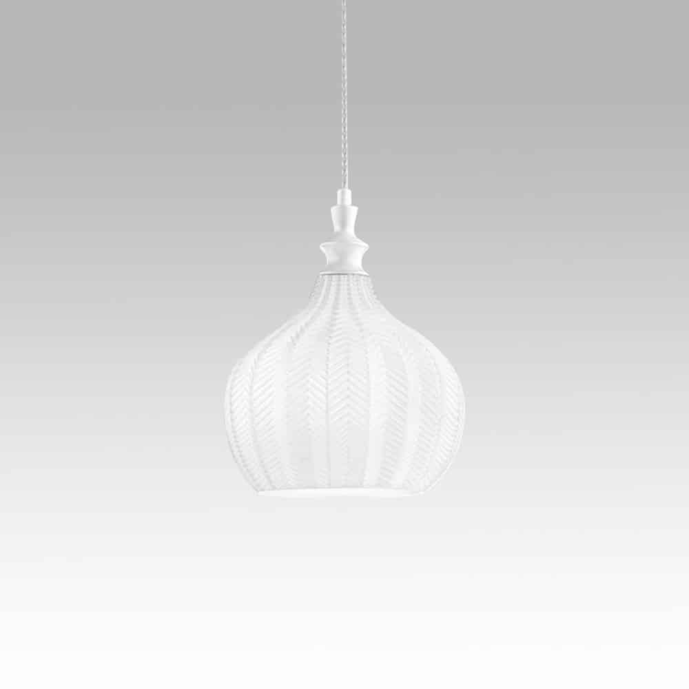 CLEOFE S/11 - Lampada a Sospensione moderna con montatura in metallo e vetro colorato - immagine 4