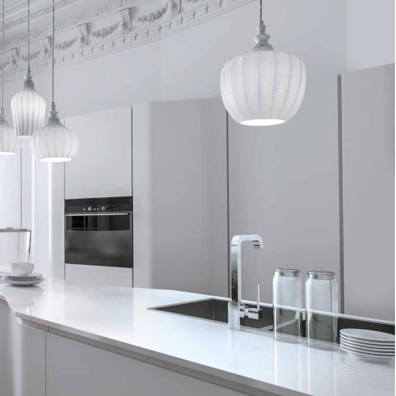 CLEOFE S/10 - Lampada a Sospensione moderna con montatura in metallo e vetro colorato - immagine 6