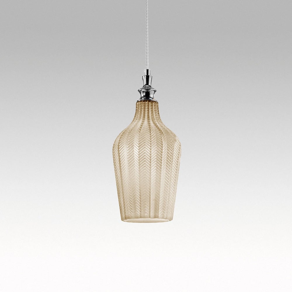 CLEOFE S/12 - Lampada a Sospensione moderna con montatura in metallo e vetro colorato - immagine 4