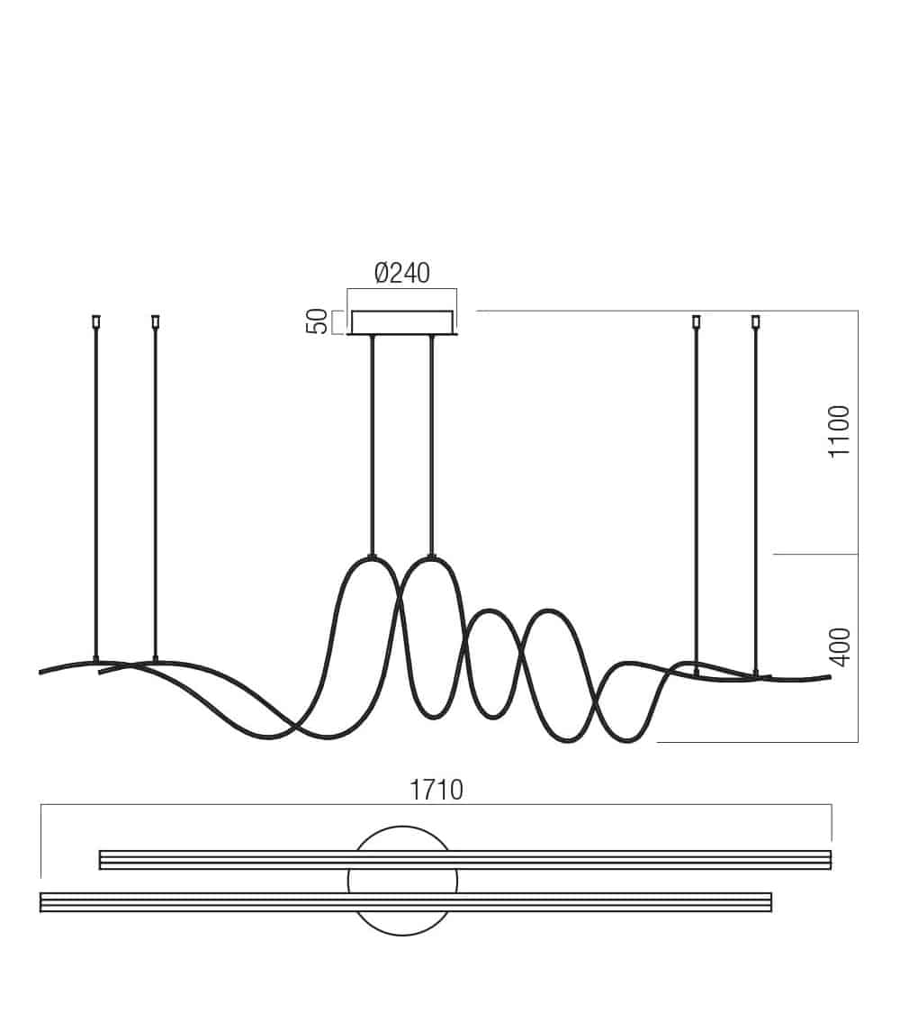 Impuls Linear - Lampada a Sospensione LED - immagine 3