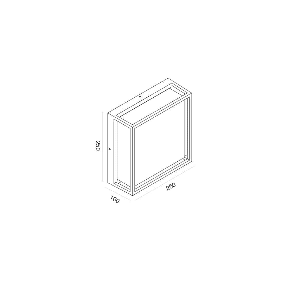 Plafoniera/Applique Outdoor GES2100 - Lampada da Parete o Soffitto per Esterni - immagine 6