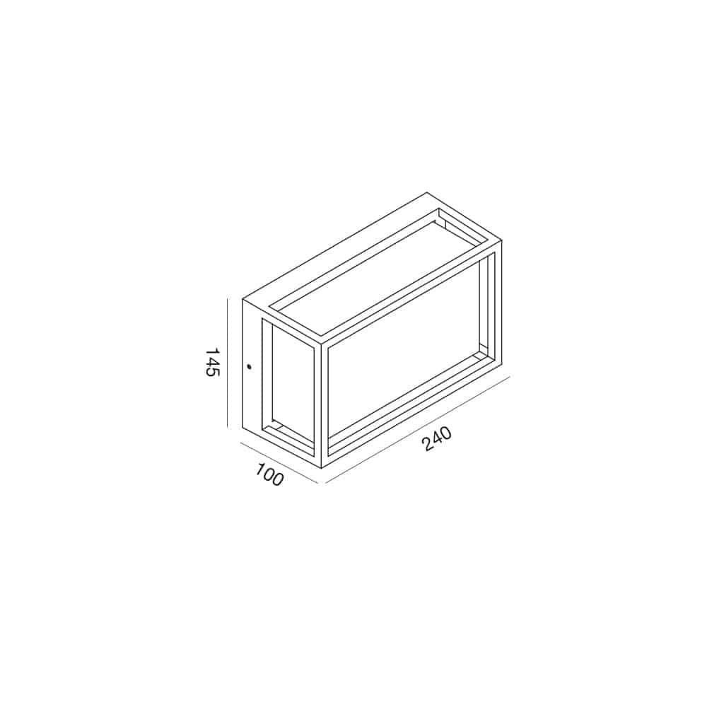 Plafoniera/Applique Outdoor GES2100 - Lampada da Parete o Soffitto per Esterni - immagine 6
