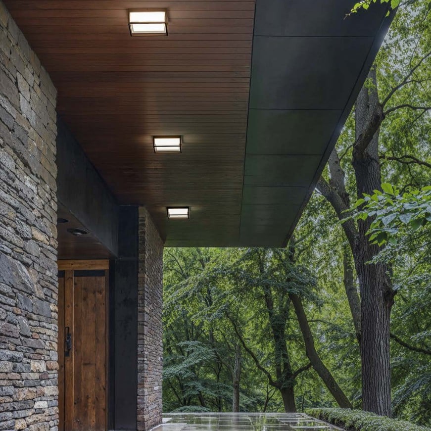 Plafoniera/Applique Outdoor GES2100 - Lampada da Parete o Soffitto per Esterni - immagine 2