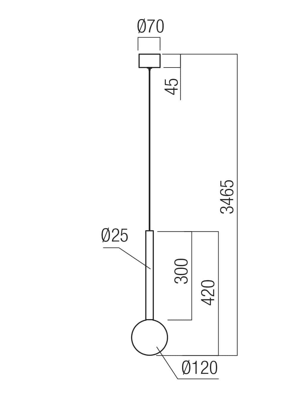 Bolla Single - Lampada a Sospensione LED - immagine 2