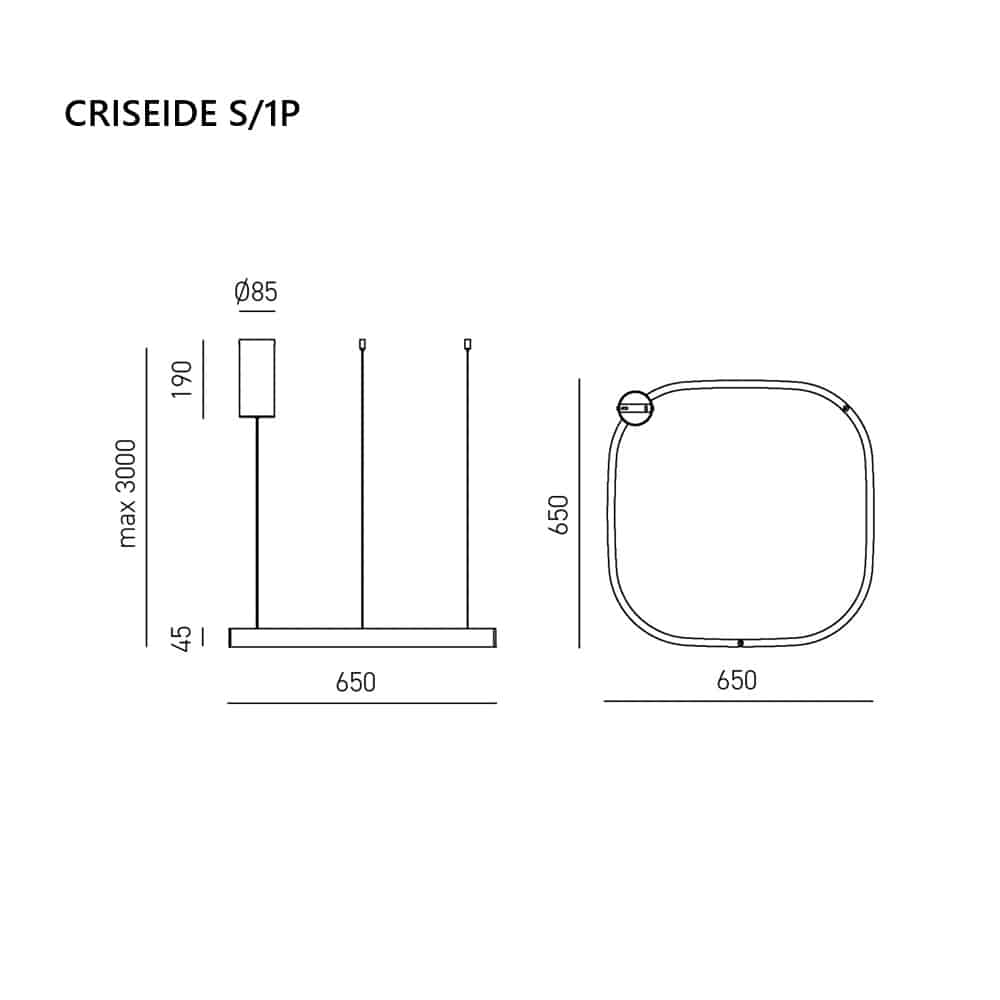 CRISEIDE QUADRATA - Lampada da Sospensione - immagine 7